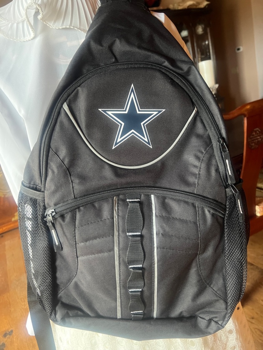 NFL Black and White Dallas Cowboys Backpack